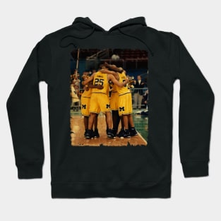 Fab Five - Vintage Design Of Basketball Hoodie